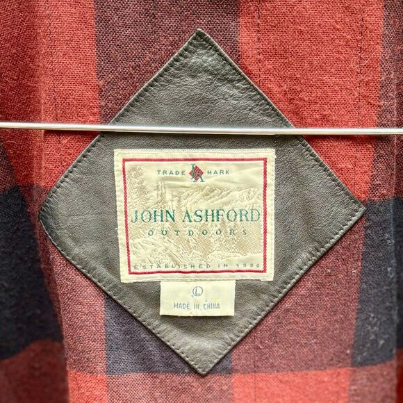 John Ashford 90s VTG Soft Black Leather Jacket, Lived-In, Relaxed Fit Men's L - Picture 13 of 15